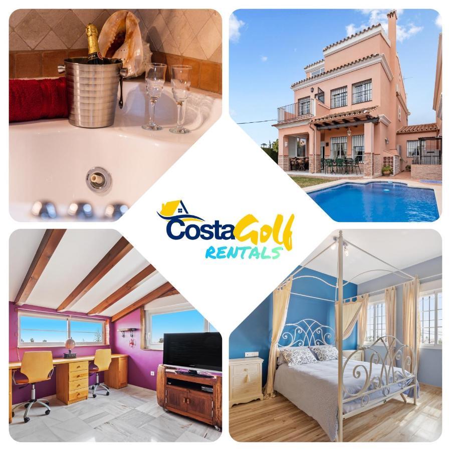 Villa Estilo Mediterranea Con Piscina, Jardin, Bbq Y Jacuzzi - Villa Bel Air Real 埃斯特波纳 外观 照片