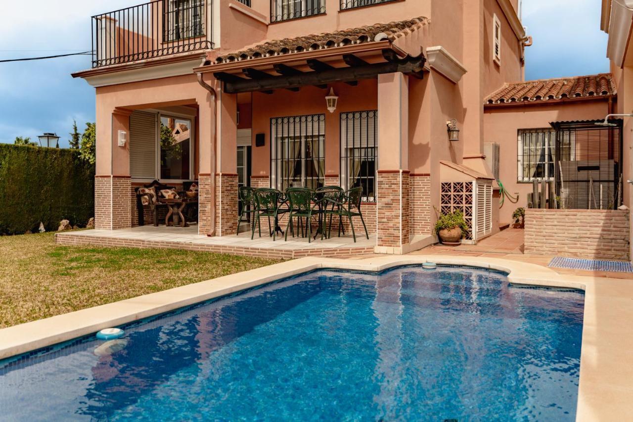 Villa Estilo Mediterranea Con Piscina, Jardin, Bbq Y Jacuzzi - Villa Bel Air Real 埃斯特波纳 外观 照片